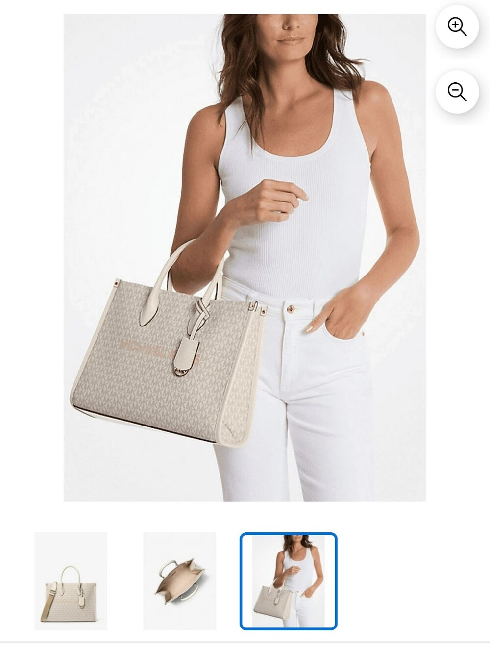 Michael Kors Vanilla Logo Tote Bag